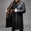 Winter New One Clothes Three Wear Leather Jacket Men Nano Mink Take-off Liner Long Knee Thickened Leather Jacket Men