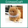 Cute Lace Scarf Pomeranian Plush Doll Children Companion Toy For Kids Comfort And Sleep