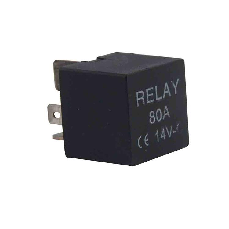 12V 70A Four-Pin Car Turn Signal Relay Flasher - Black