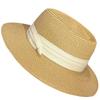 French flat-top sunshade straw hat children's new straw top hat summer seaside vacation sun protection beach sun hat
