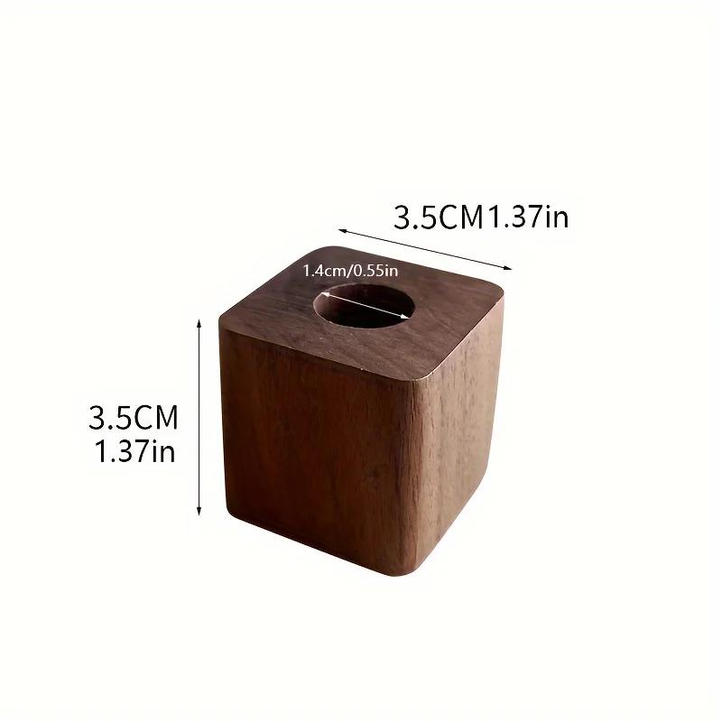 

1pc Nordic Walnut Decoration Wall Solid Wood Pen Holder Living Room Study Desk Creative Log Storage Pen Holder