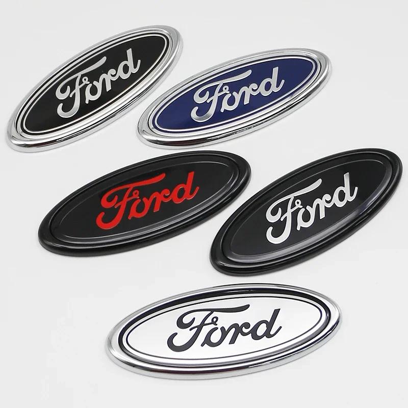 Autocollant de Voiture Ford 1 Pièce 11,5 cm Autocollant de Couverture d'Emblème Avant Arrière Coffre de Voiture pour Ford Focus Mondeo Edge Ecosport Ranger Fiesta Fusion K