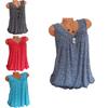Women's Summer Loose Sleeveless Vest T Shirt Blouse With Elegant Boho Lace Design