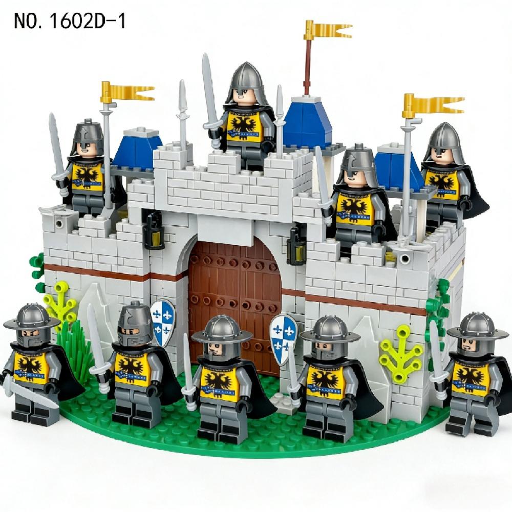 Medieval Knight Castle MOC Military Mini Action Figures Accessories Construction Set Building Blocks Bricks Toys for Boy Gift