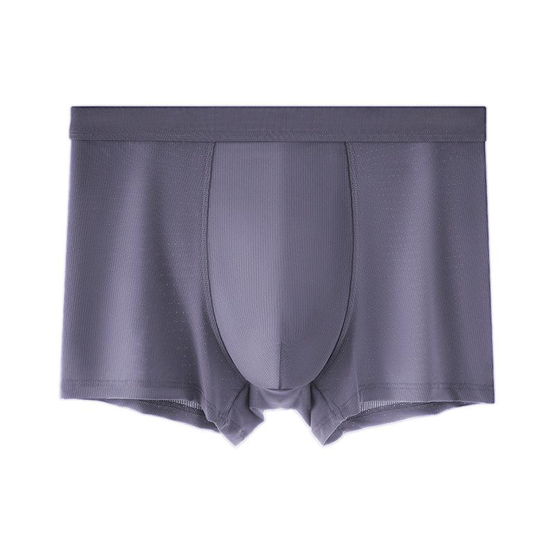 5pcs Men's Underwear Men's Summer Thin Mesh Ice Silk Flat Corner Shorts Four Corner Shorts Boxer Brief