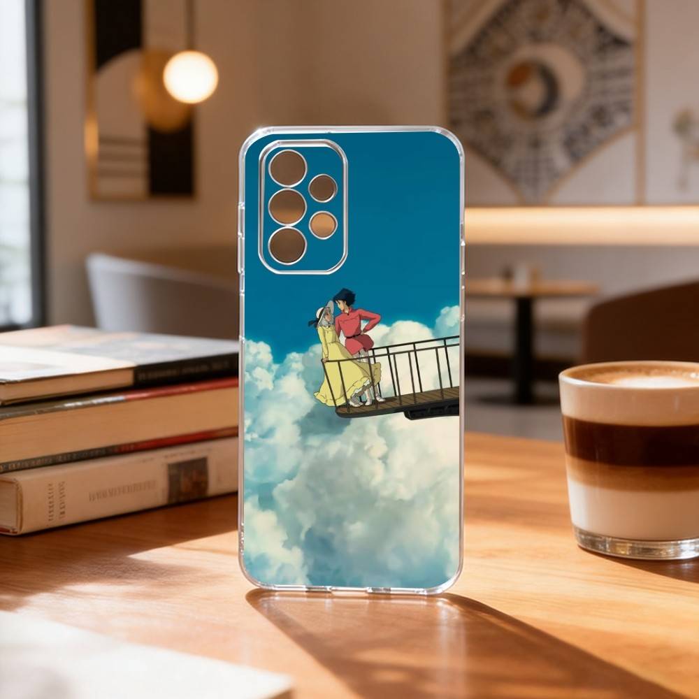 

Calcifer Howl s Moving Castle Phone Case For Samsung S25,S24,S21,S22,S23,S30,Ultra,S20,Plus,Fe Transparent Cover Samsung S25ULTRA