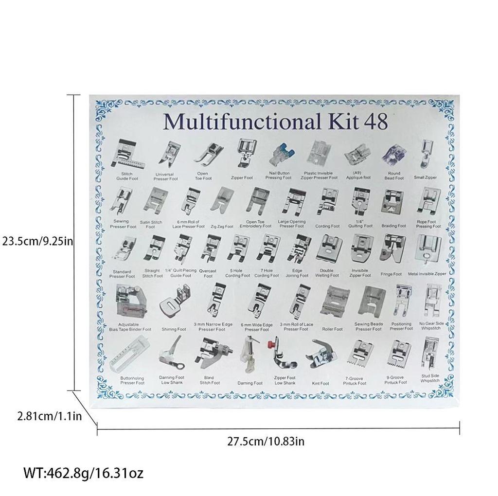 Deluxe Presser Foot Set: 32-62pcs Multifunctional Sewing Accessories for Home Machines