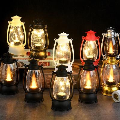 Dobra do domu elektroniczna lampa świeca knot kropla wody dekoracja domu przenośny uchwyt ciepłe światło latarka LED retro design elektroniczna świeca