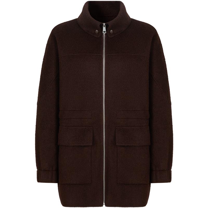 

JZ-ANNACO Women s 100% Wool Drawstring Winter Coat M