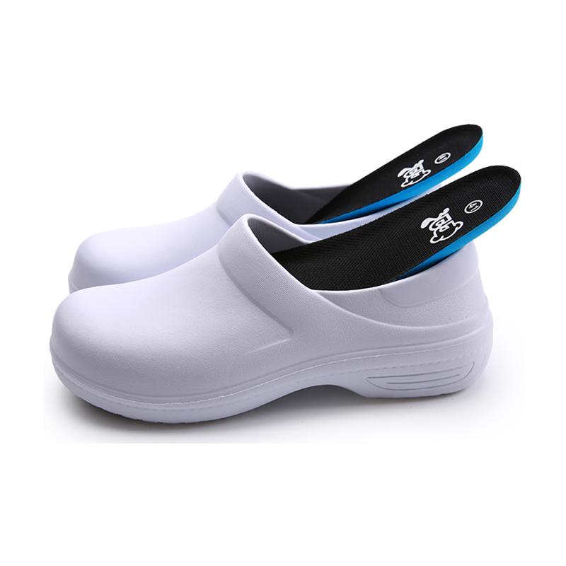 QUAOAR  New EVA Unisex Chef Shoes Waterproof Oil-proof Kitchen Work Cook Footwear Non-slip Hotel Restaurant Men Slippers
