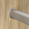 Clothes Rod 2 pcs Silver 664 x 15 x 29 mm Aluminium Alloy