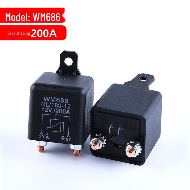 12V/24V Universal Car Starter Relay 100A/200A High Power Normally Open WM686