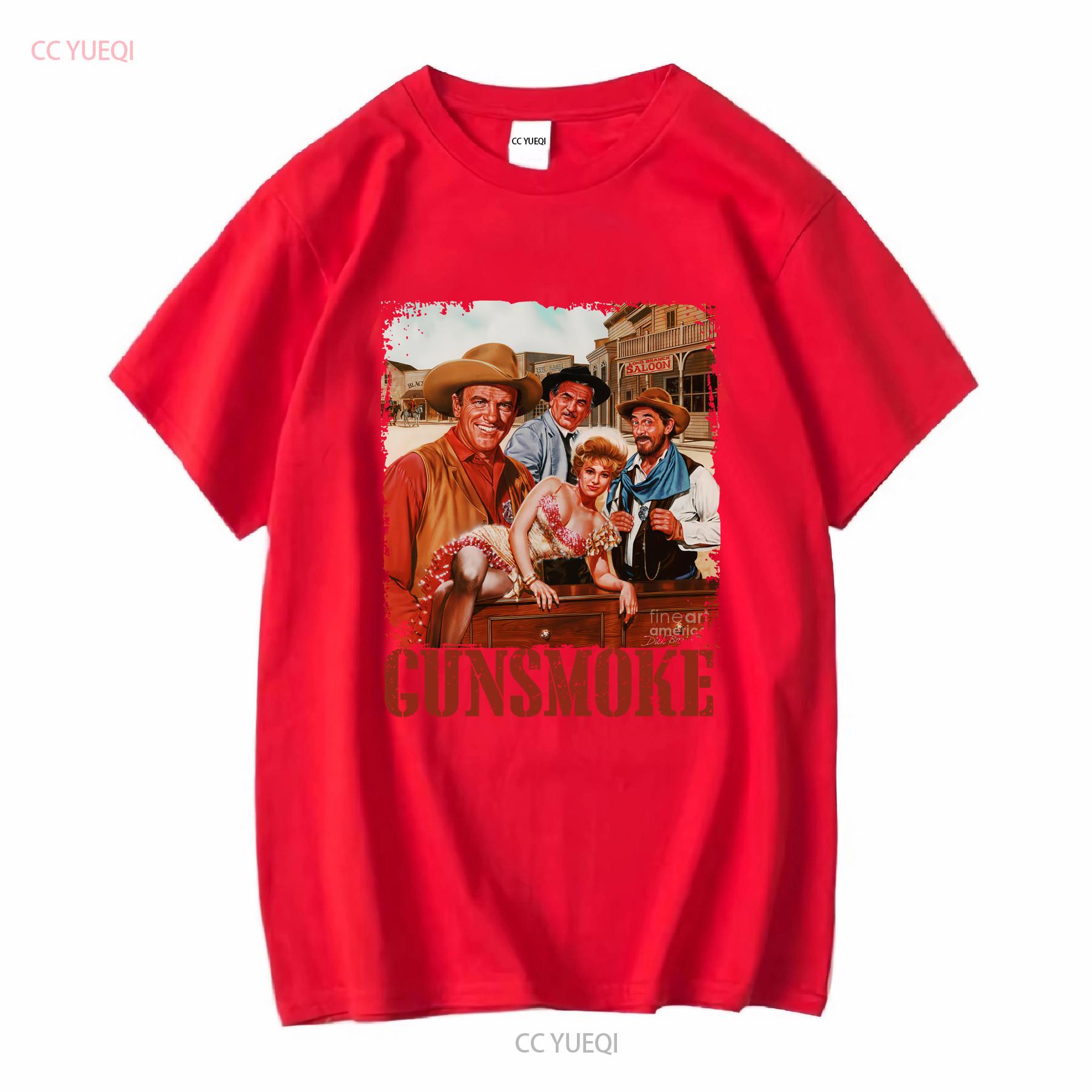 Gunsmoke American Tv Show Retro T Shirt New vintage Washed fashion designer clothes Slightly Comfortable Top For Everyday Wear S