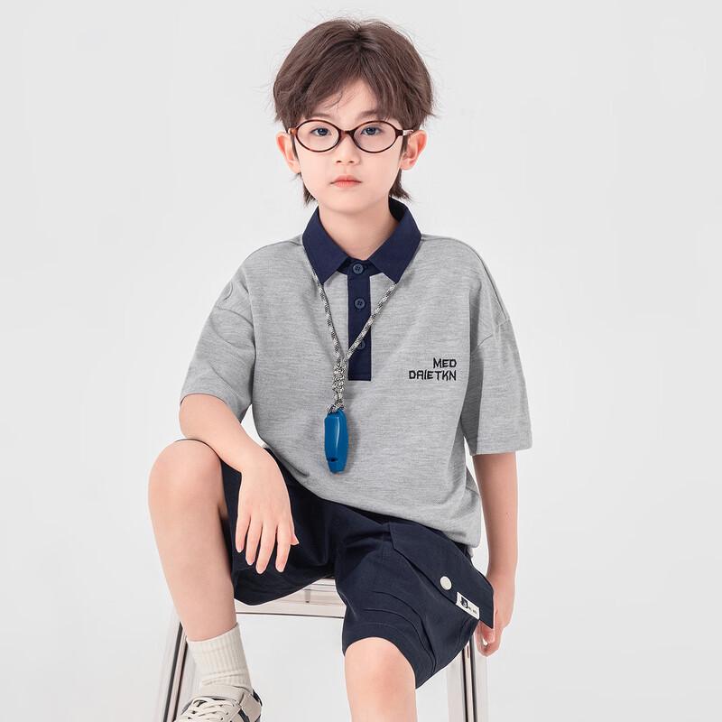 Boys' Summer Embroidered Polo T-Shirt