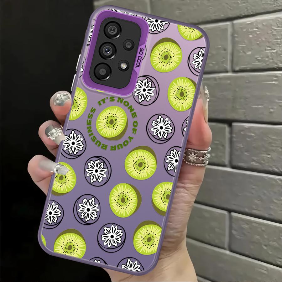 Case for Samsung Galaxy A31 A13 A14 A34 A15 A16 A21s A23 A35 A12 A24 A25 A17 A20s A26 Phone Cover Delicious Fruits