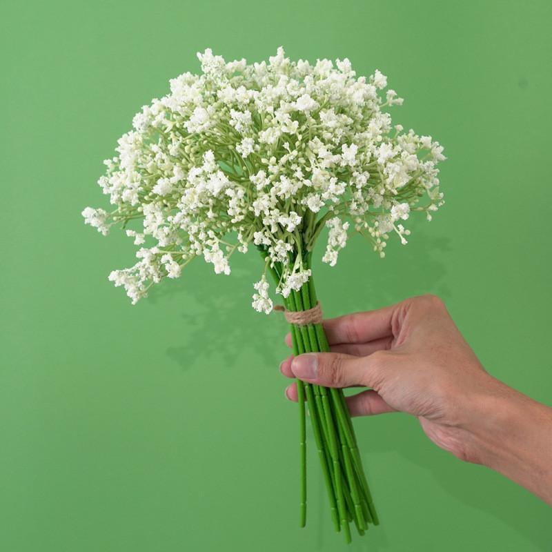 Handheld Gypsophila Artificial Flower Bouquet For Wedding Room Gift Decoration