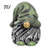 Garden Gnome Figurines Colorful Hat Resin Statue, Faceless Dwarf Figurine with Wrinkled Hat, Weather Resistant Statues Waterproof Ornament,