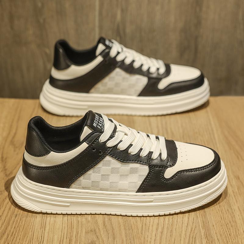 Autumn Feeling White Board Shoes Casual Leather Shoes Sports Heightening Tide Shoes