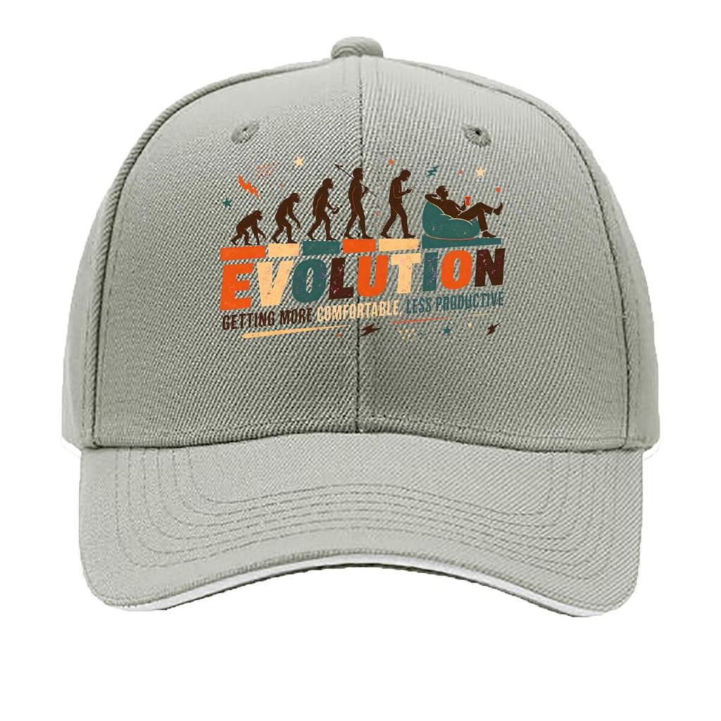Retro Evolution Humor Graphic Quote Sandwich Baseball Cap Sun Cap Outdoor Workouts Hat