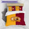 3pcs Football Team (2) Design Cover Set - HD Printed Bedding with 1 Cover and 2 Pillowcases - Perfect for Home and Dorm Decor