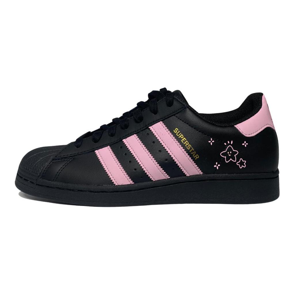 adidas Originale SUPERSTAR Low-Top Skateboard-Schuhe Unisex Schwarz Rosa EG4959(Team551-)
