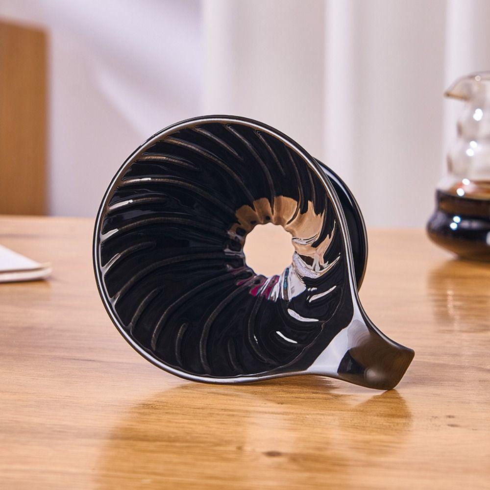 Conical Shape Ceramic Coffee Filter Cup V Shape Design Espresso Coffee Dripper  Coffee Making