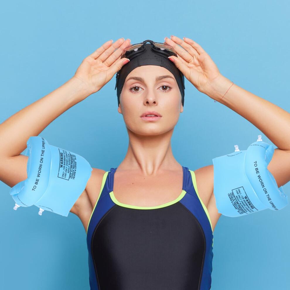 1 paire de brassards gonflables pour adultes, pour la piscine. Anneaux de flottaison pour bras, brassards gonflables pour la natation.