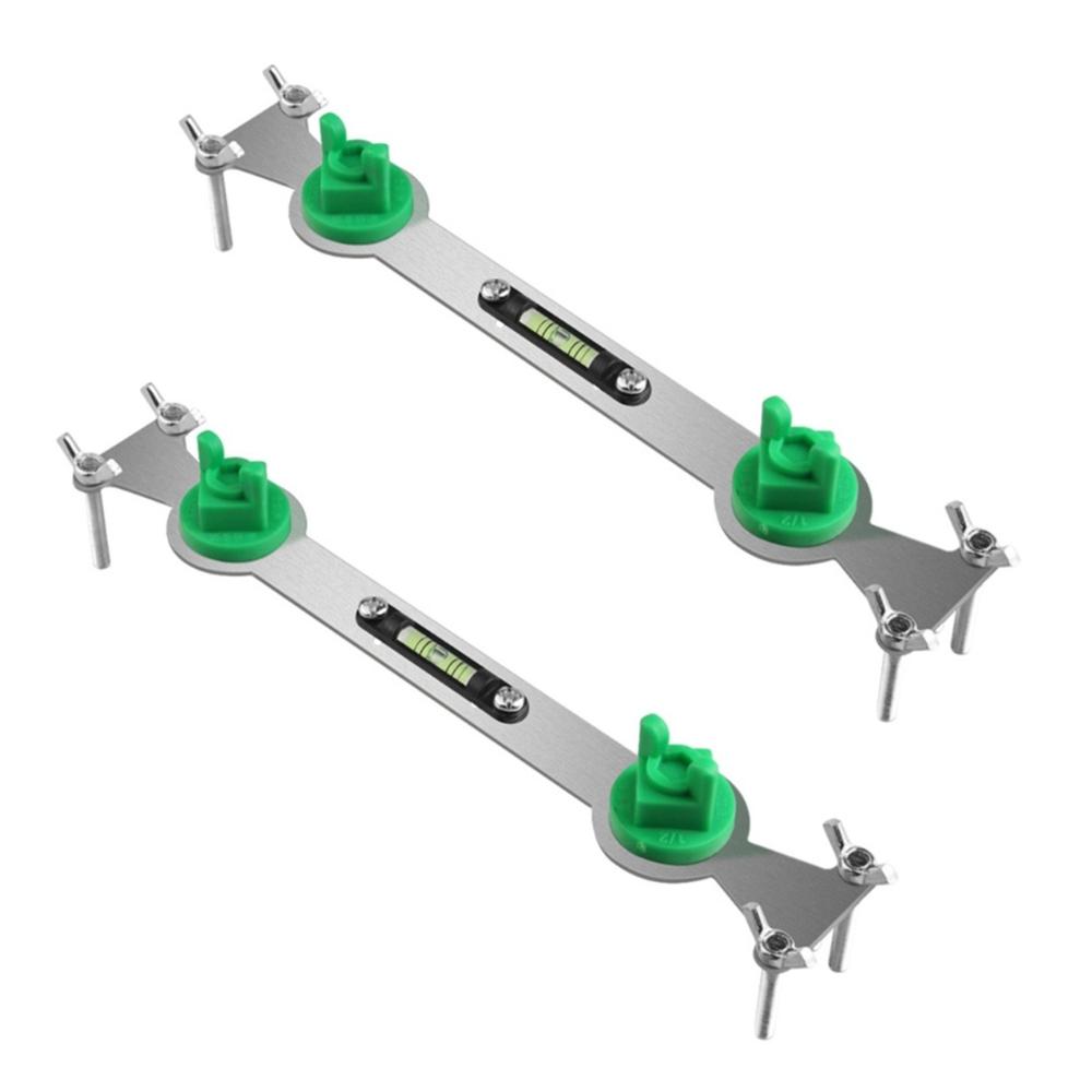 

2 шт. Фиксатор уровня горячей и холодной воды из нержавеющей стали, монтажная помощь, уровень для труб, ванная комната серебряный