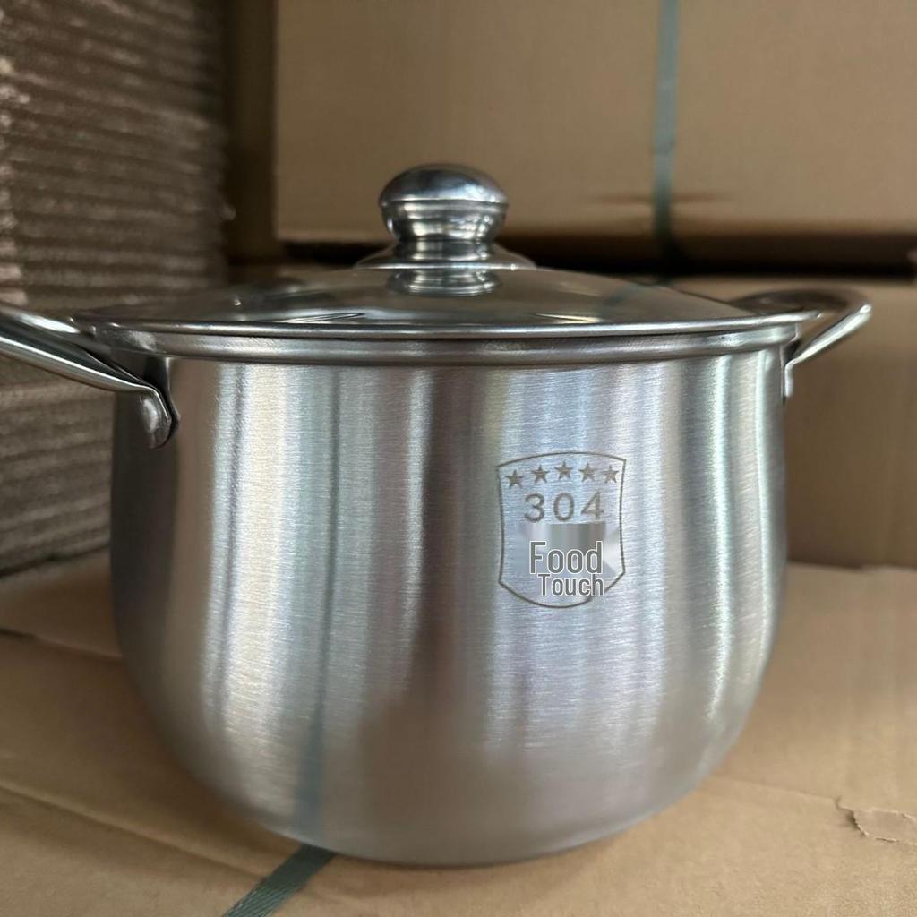 Stainless Steel Large-Capacity Induction Pot for Soup, Porridge & Stew