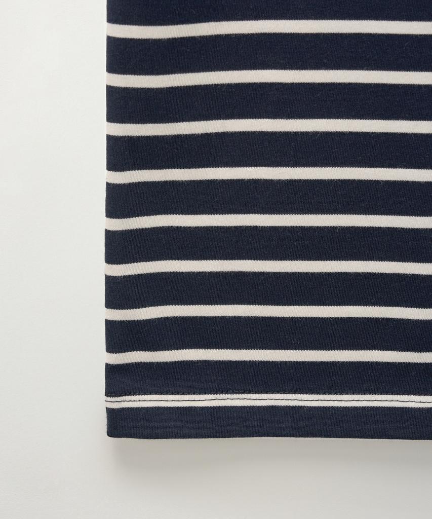 Seteo All Day Crew Neck Layered Sleeveless Top Navy Stripe