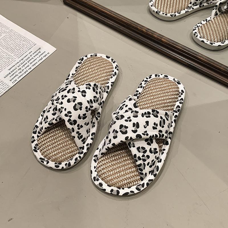 EVA rattan straw mat linen slippers home men and women guests mop indoor and outdoor wooden floor cool slippers Cixi manufacturer