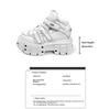 Scarpe Uomo Donna Casual Coppia Piattaforma Scuro Rialzate Pelle Muffin Metallo Punk Retro Rock Spagnolo 8 Cm