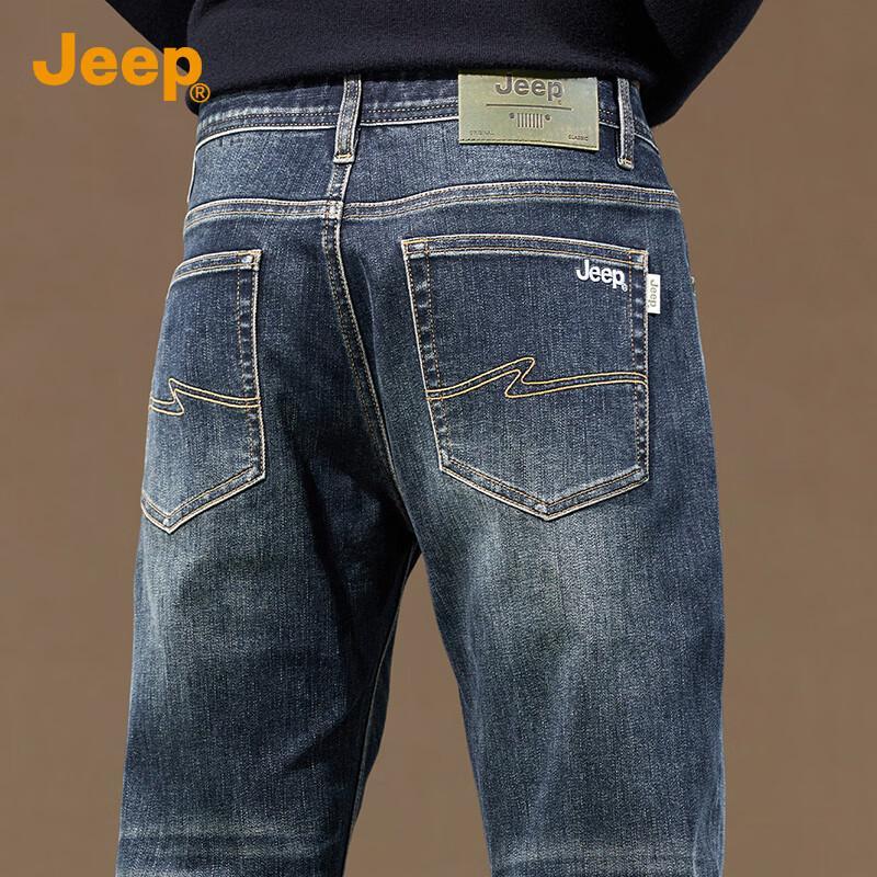 

Jeep Мужские джинсы из вываренного денима прямого кроя в стиле ретро 32