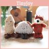 Jellycat Cute Sandwich Fox Peanut Kids Plush Toy Keychain For Backpack Decor