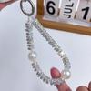 Cell Phone Chain Lanyard Strap and Wristlet Bracelet with Card Holder for Women Girls