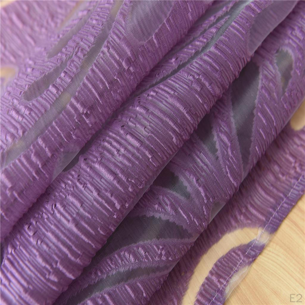 Grommet Floral Textured Bay Window