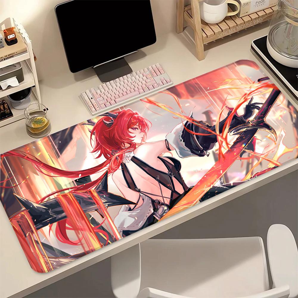 Девушка из аниме Arknights Endfield Коврик для мыши Laevatein Большой коврик для мыши x Коврик для мыши Игровой коврик для ноутбука Игровой ПК Аксессуары Настольный коврик 800x400x2mm