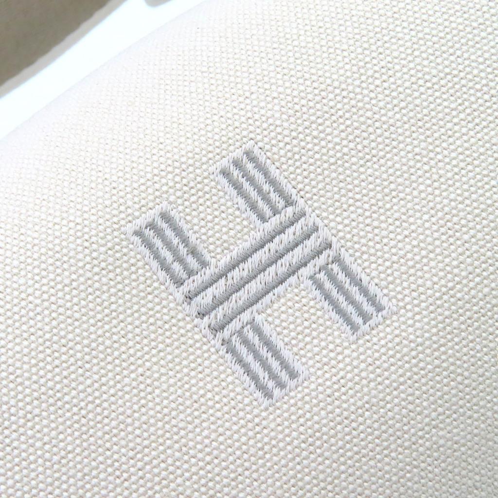 Pristine HERMES Pouch Brid A Black PM H logo handbag cotton Women Used