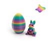 3D Printed Rabbit Eggs Ornament Animal Model Easter Rabbit Home Desktop Ornament Happy Easter Gift for Kids
