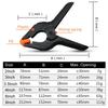STONEGO Plastic A-word Clip Strong Spring Clip Carpenter Clip Woodworking Tool Quick G-clip DIY Model Fixed Clip