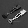 316L Stainless Steel Watch Buckles for Seiko 18mm 20mm 22mm Silver Black Folding Safety Clasp Replacement Deployant Watch Clasp