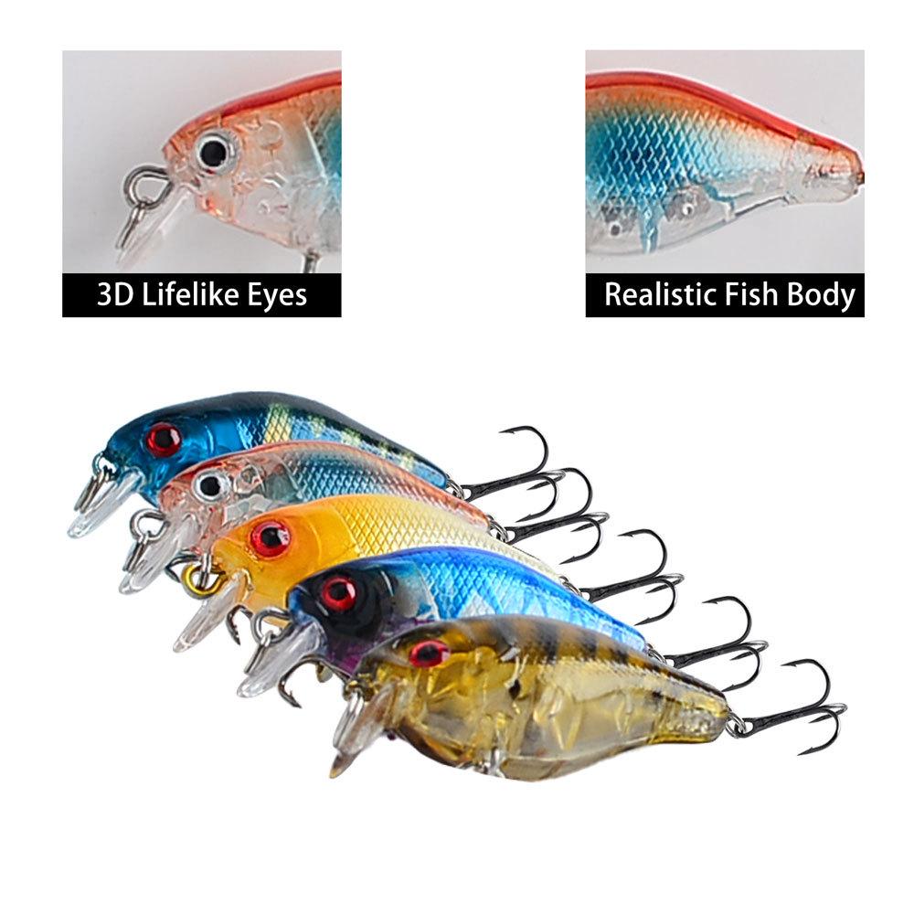 Small Floating Rock Fat Guy Fishing Lure - 4.5cm/4g Simulated Bait for Asp and Bass