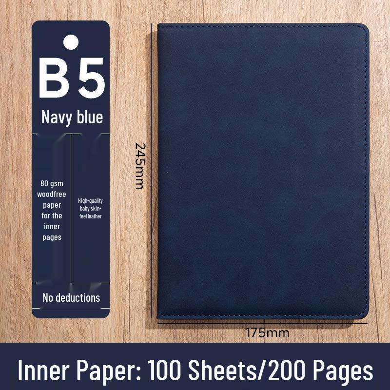 Custom Logo A5 High-End Office Notebook with Premium Cover and Inner Pages