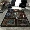Great Dane Portraits Pattern Rug Floor Mat for Living Room or Bedroom Soft and Comfortable Carpet a Gift for Birthday and Holiday.