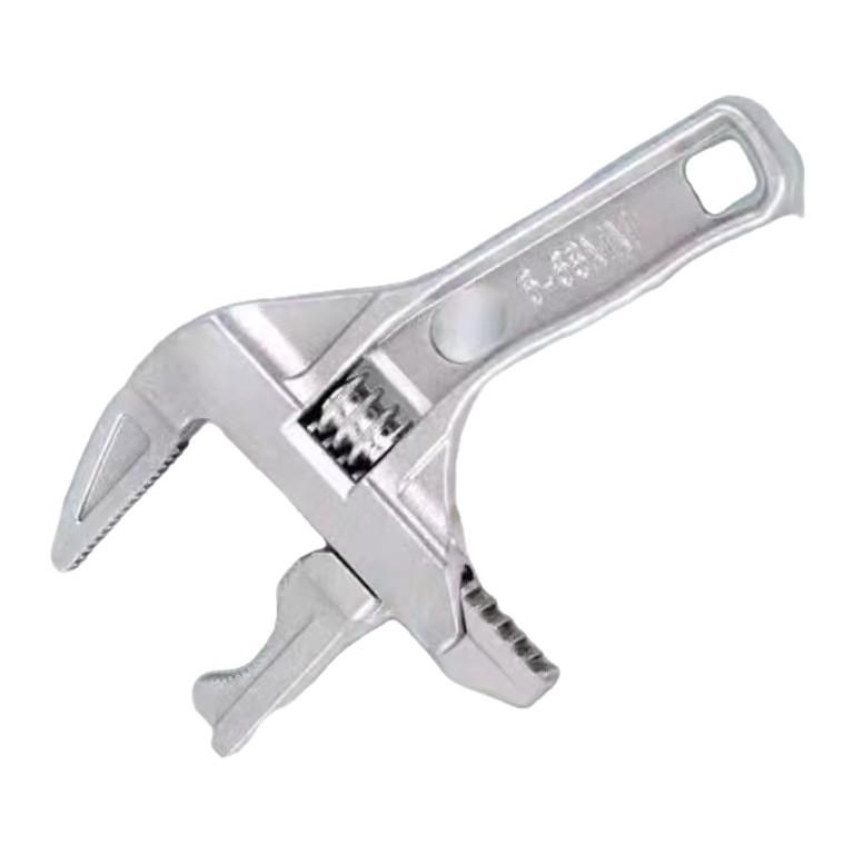 Adjustable Aluminum Alloy Wrench 6-68mm for Plumbing with Large Opening & Short Handle