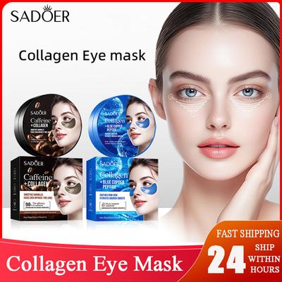 Caffeine Crystal Collagen Eye Mask Anti Dark Circles Ant -Aging Anti Wrinkles Moisturizing Eye Patche Skin Care 1/2/4pcs