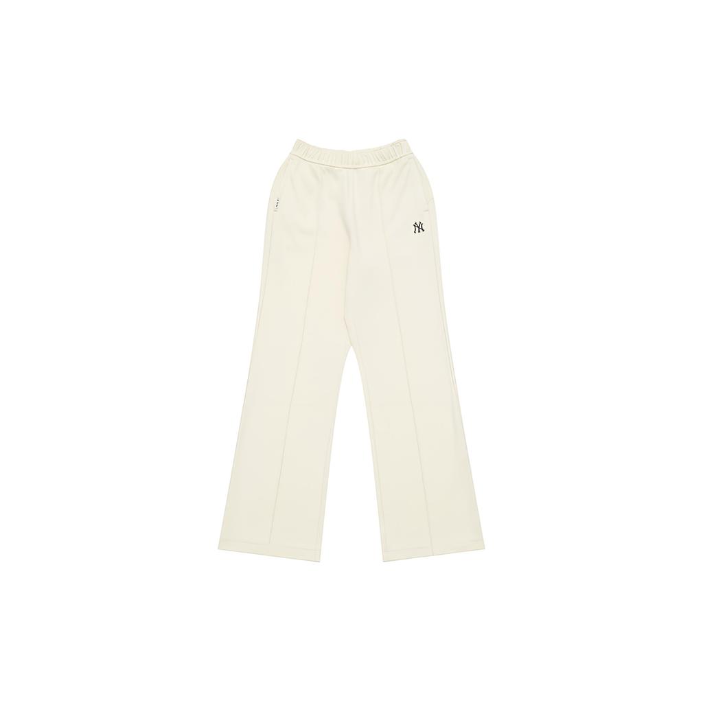 New MLB New York Yankees Basic Collection 25FW Casual Pants Women's Standard Ivory 3FPTB0454-50CRS