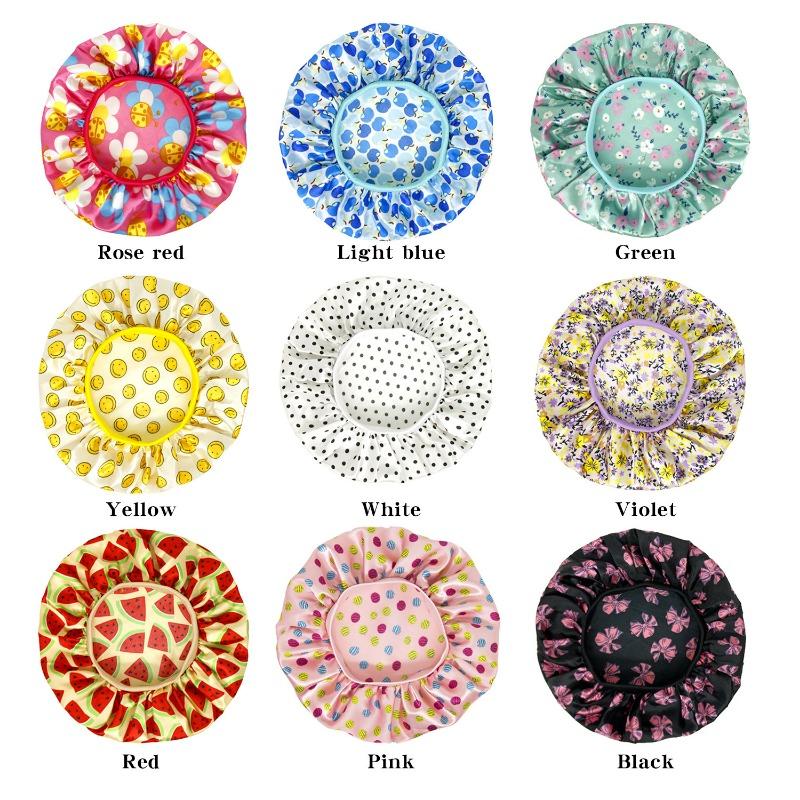 African Children Sleep Cap Hair Cover Bonnet Nuit Satin Adjustable Printing Ankara Turban Hat Night Sleep Beanie Chemo Cap New