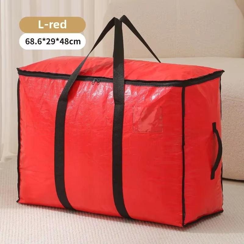 Quilt Organizer Bag Foldable Large Capacity Heavy Duty With Handle Double-Sided Zippers Camping Totes For Packing Luggage