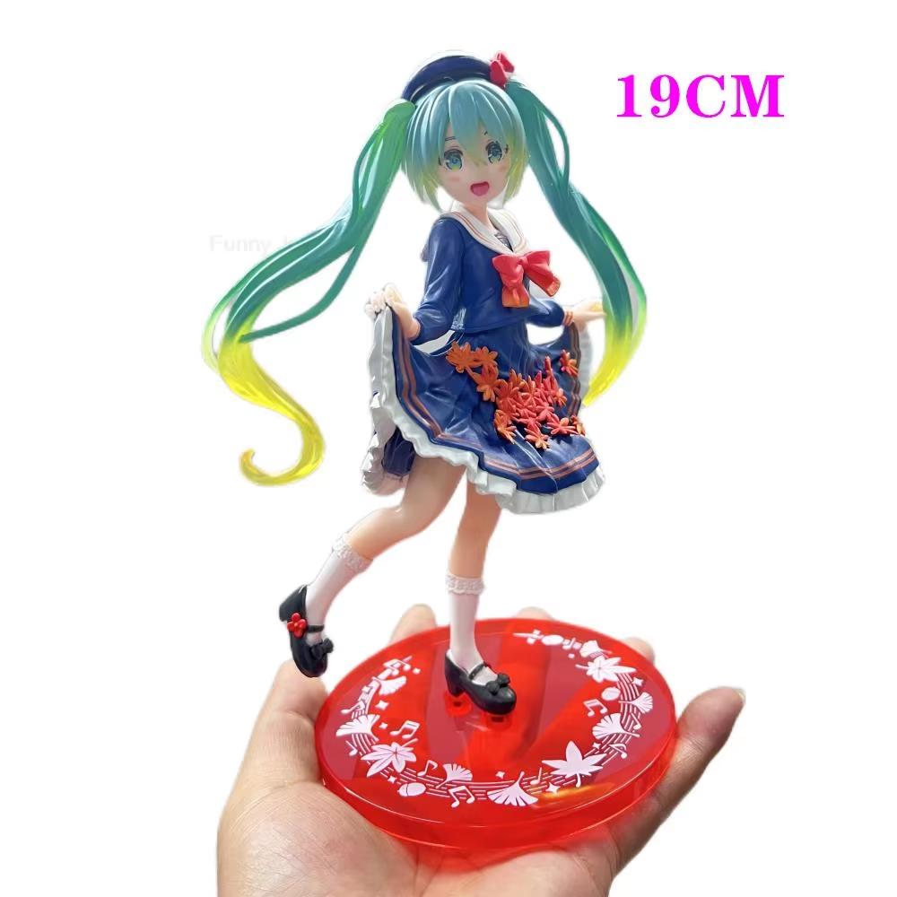 Anime Hatsune Miku Figure Wedding Dress Action Figures Kawaii Swimsuit Vocaloid Pvc Collectible Model Toys Girl Gift